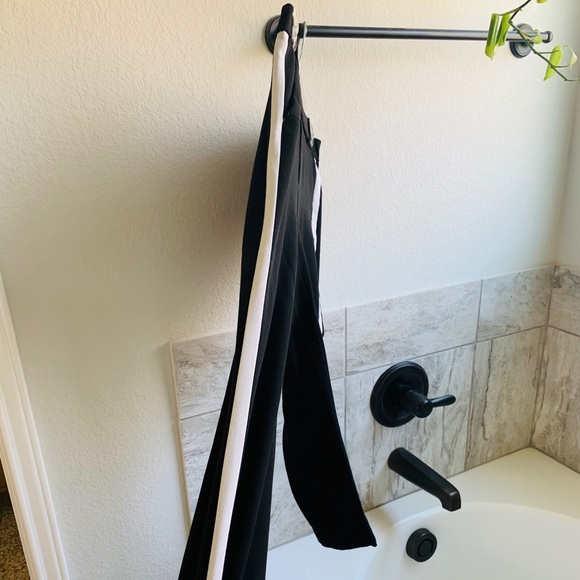 Black trousers with stylish white line - Picture 3 of 3